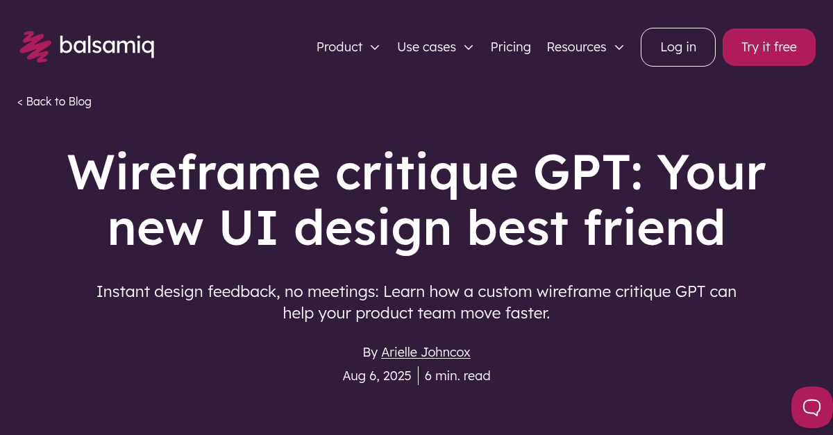 Wireframe critique GPT: Your new UI design best friend