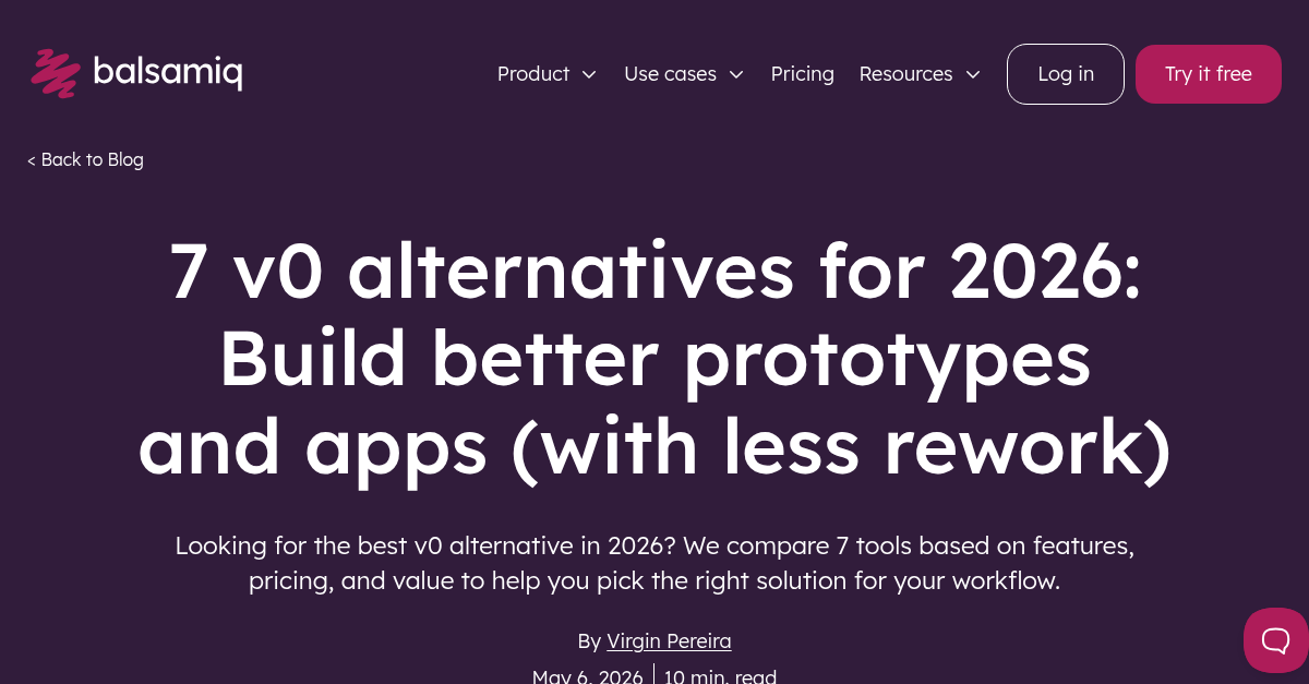 7 v0 alternatives for 2026: Build better prototypes and apps (with less ...