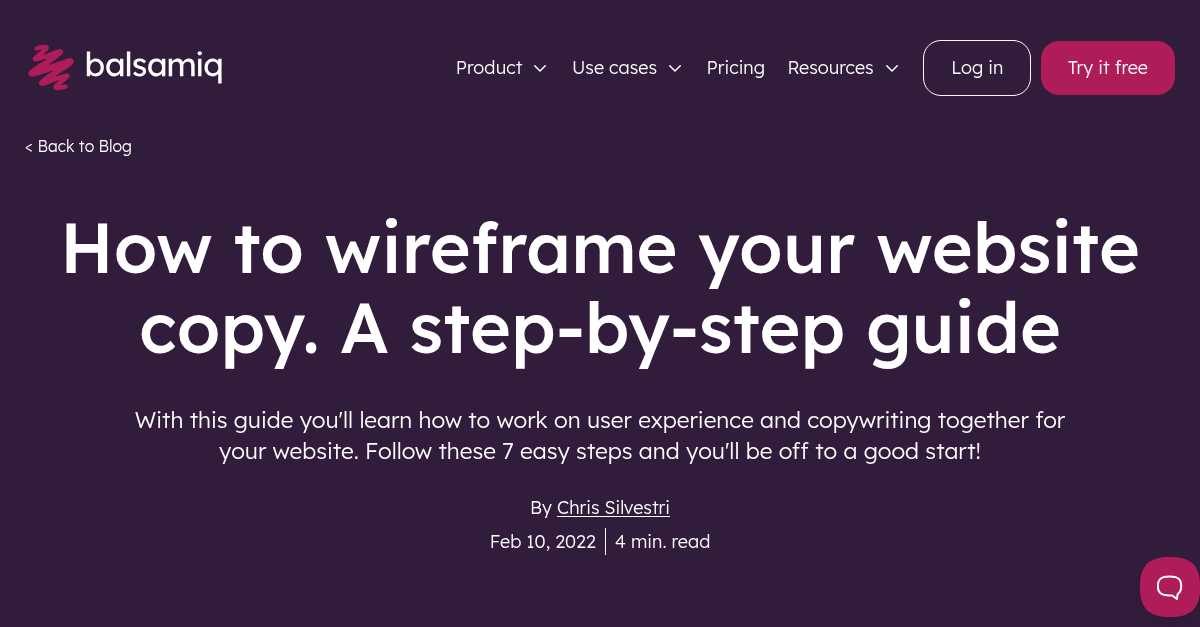 How to wireframe your website copy. A step-by-step guide