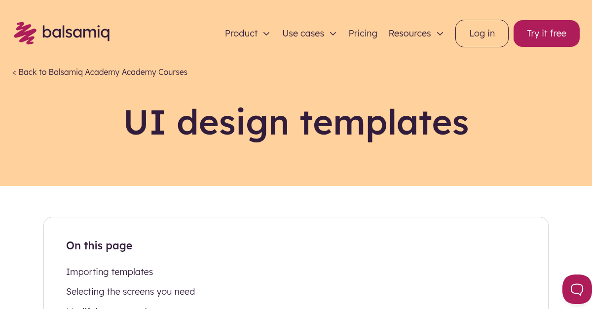 UI design templates