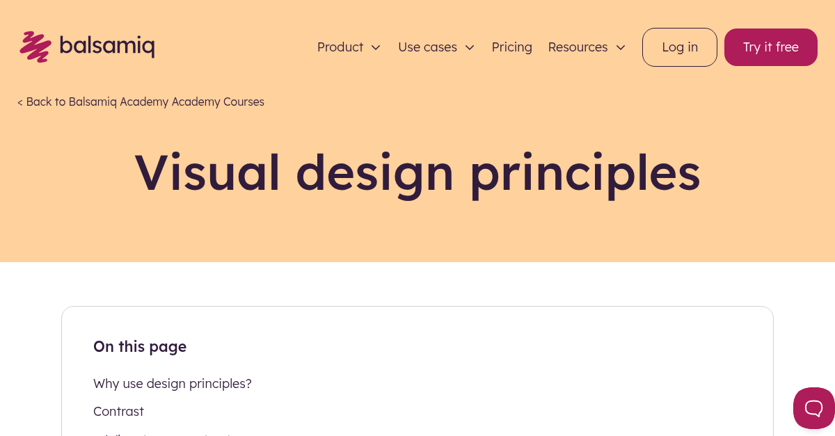 Visual design principles