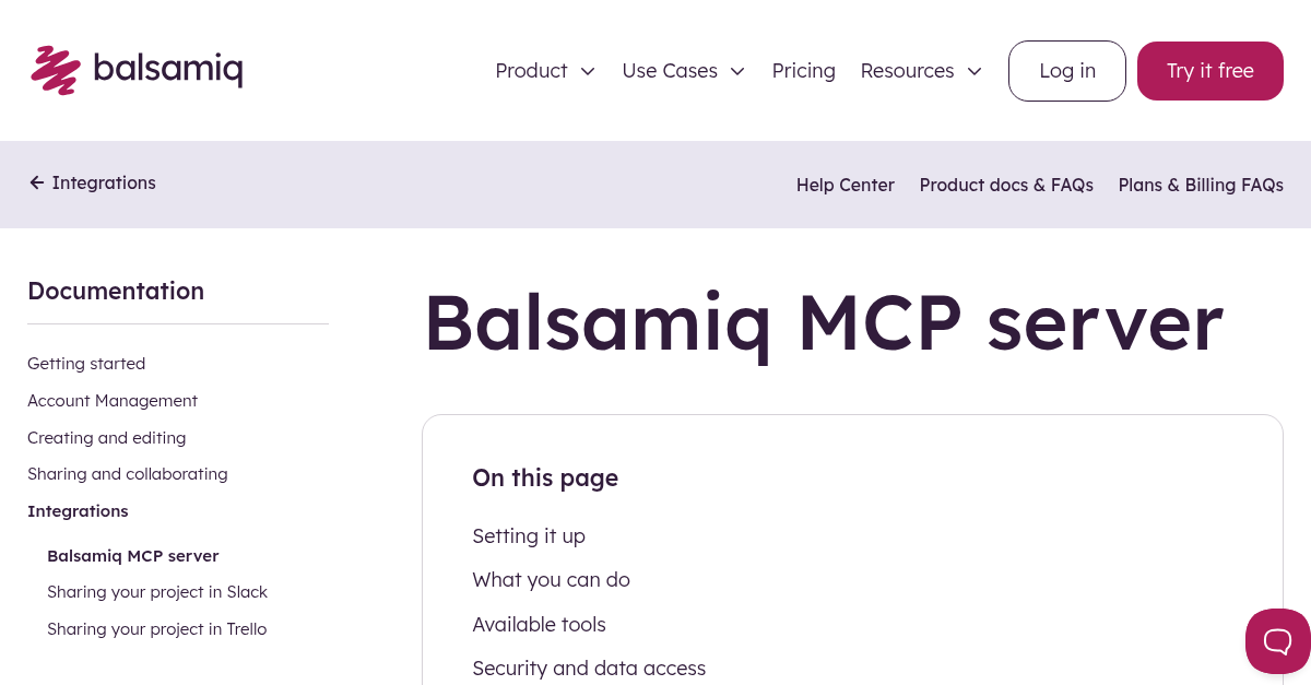 How to use the Balsamiq MCP server - Balsamiq documentation
